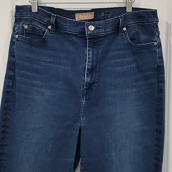 7FAM Aubrey Super High Waist Ankle Skinny Jeans in Luxe Vintage Luna, 34 - Picture 4 of 12